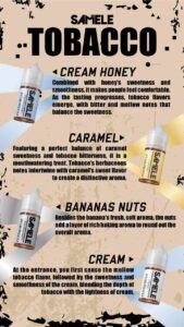 Samele 冰釀煙草系列煙油。
