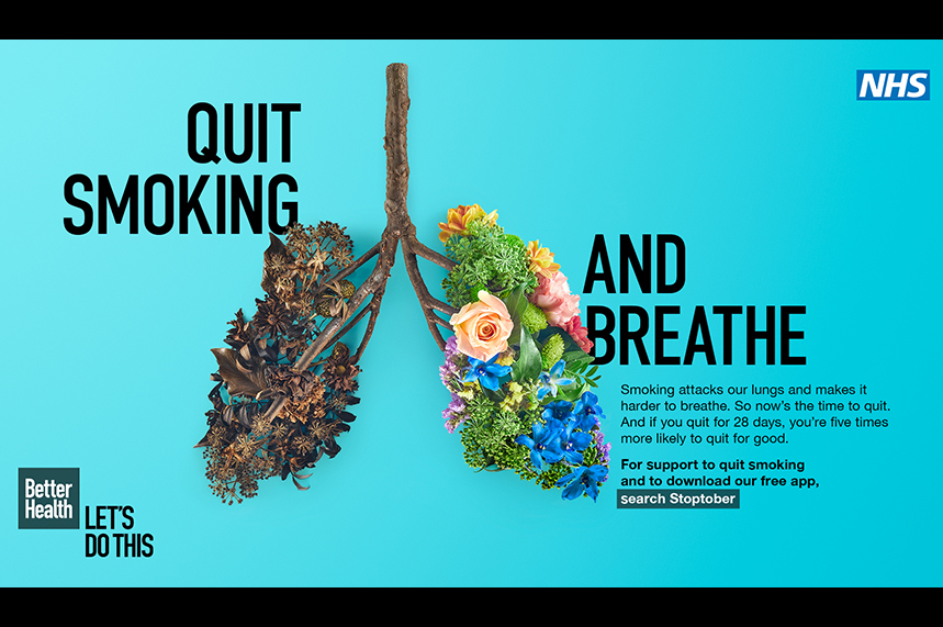 Stoptober 戒煙活動宣傳圖