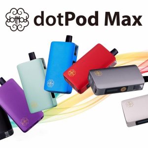 DotPod Max 七色電子煙主機展示圖，Dotmod 最新主機系列完整配色呈現