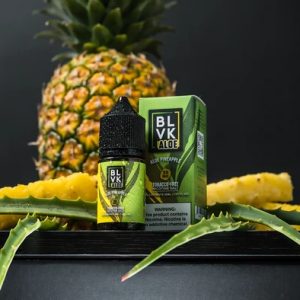 BLVK 蘆薈鳳梨冰煙油瓶身、ALOE 系列煙油設計鳳梨口味