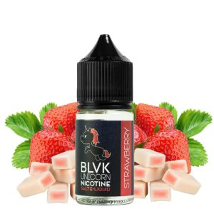 BLVK 草莓煙油瓶身設計,呈現嗨啾風格的紅粉草莓色系